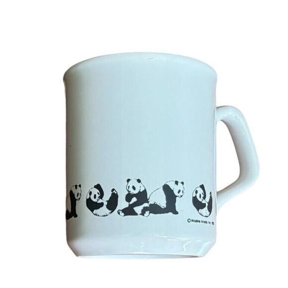Busch Gardens Panda Coffee Mug Cup VTG 1983 Wildlife Artists Florida Virginia - Picture 7 of 8